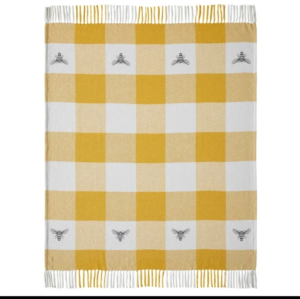 Buzzy Bees Woven Throw Blanket 50x60